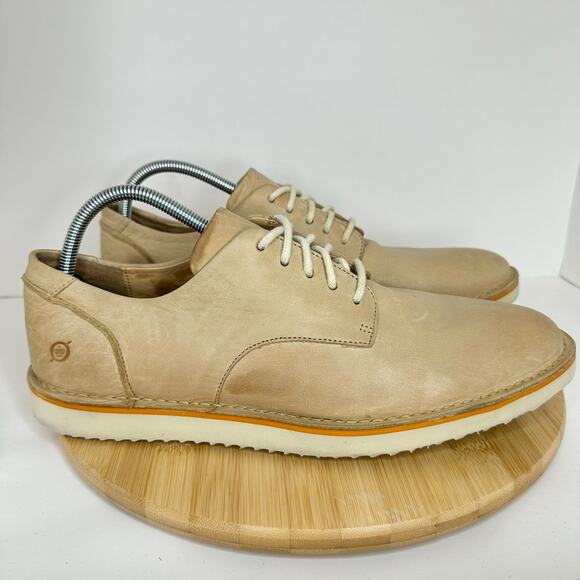 Born Thayer Casual Tan Leather Lace Up Oxford Shoes Sneaker Mens Size 11 main image 5